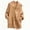Khaki, variant on Plus Size Womens Chunky Knit Cardigan Lapel Collar Button Front Long Sleeve Oversized Sweater Coat with Pockets, Size S-5XL