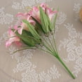 thumbnail image 2 of 7-Head Artificial Lilies Bouquet,Lifelike Decorative Flowers for Home Wedding Photography and Table Centerpieces,Elegant Long-Lasting Floral Arrangement for Living Room Office Event Decor-Pink, 2 of 2