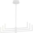 thumbnail image 2 of Progress Lighting Pivot 6-Light LED Modern Chandelier, Burnished Nickel, Satin White Frosted Lens, 2 of 5