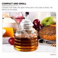 thumbnail image 5 of honey jar Glass Honey Jar with Dipper and Lid - Food Storage Canister (5.24X3.94X3.94Inch), 5 of 10