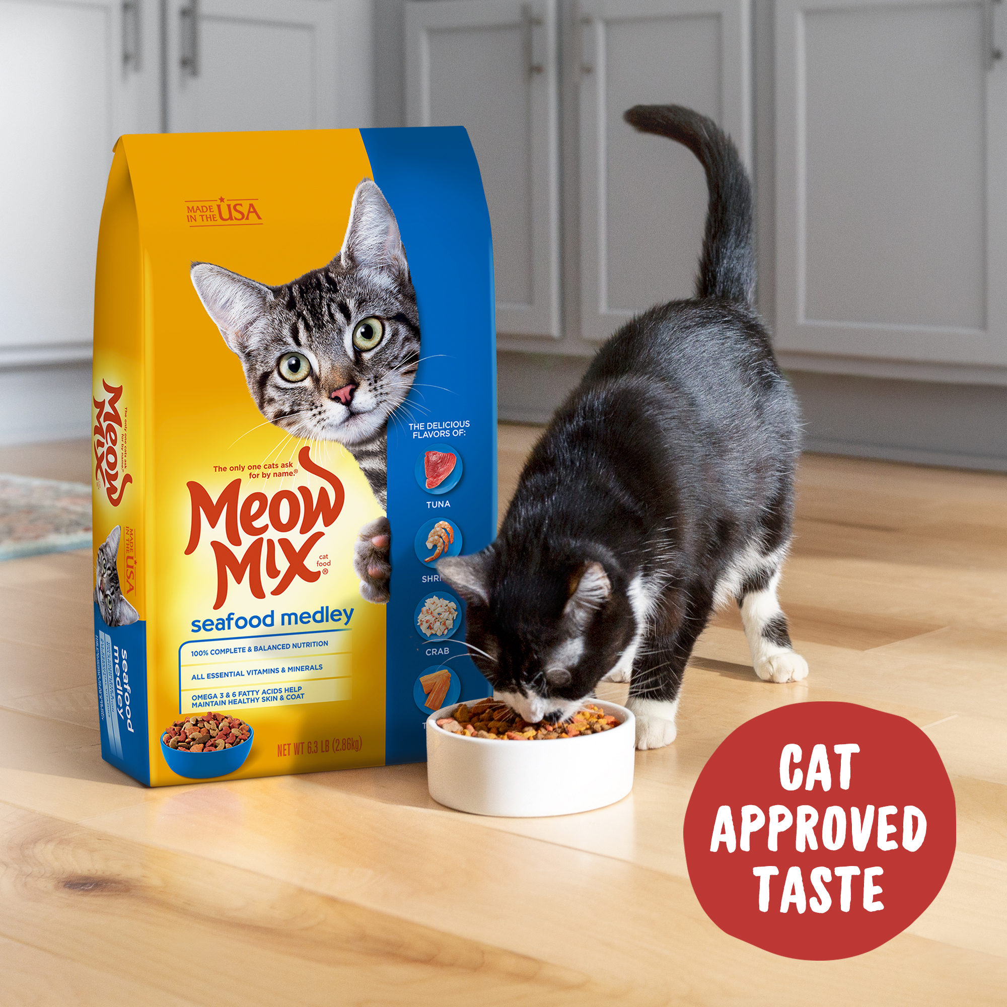 Meow Mix Seafood Medley Dry Ca...