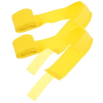 Unbranded Yellow Boxing Hand Wraps for Wrist Support Made of Cotton Perfect for Sports and Fitness 2 Rolls