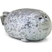 Chubby Blob Seal Pillow,Stuffed Cotton Plush Animal Toy Cute Ocean Large(23.6 in)