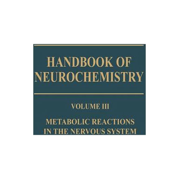 Metabolic Reactions in the Nervous System, (Paperback)