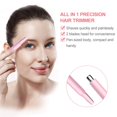 thumbnail image 5 of TOUCHBeauty Recortador de cabello para rostro, cejas, nariz, oreja, cuerpo, removedor de cabello todo en uno para mujeres y hombres, afeitadora de doble cuchilla con batería TB-1458, 5 of 5