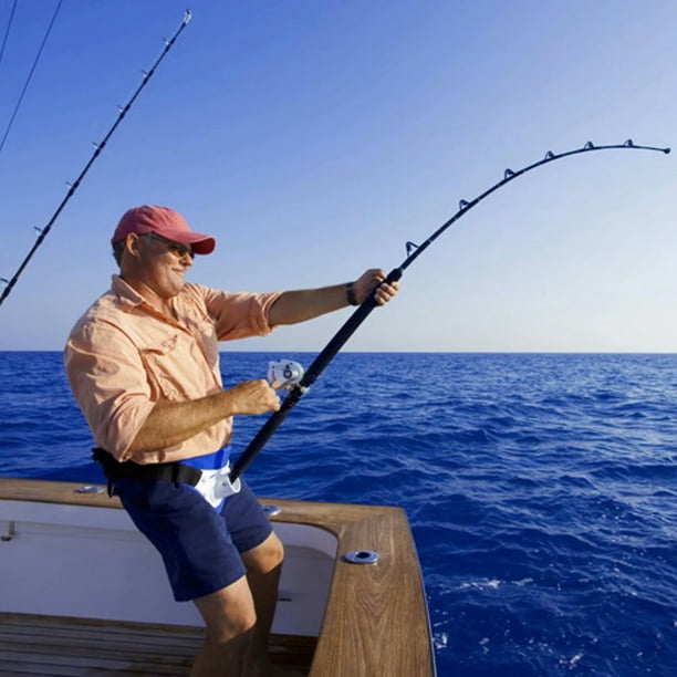 Damaie Fishing Belly Top/Adjustable Fishing Rod Fighting Belt/Tackle Boat Fishing Rod Holder/Adjustable Support Waist Rod Holder Belt Yellow
