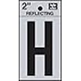 thumbnail image 2 of 2" Self Stick Reflective Letter Number [Set of 10] Letter: H, 2 of 5