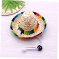 thumbnail image 4 of ADDHAT 2Ud Sombreros De Paja Coloridos Para Perro Y Disfraz De Fiesta, 4 of 7