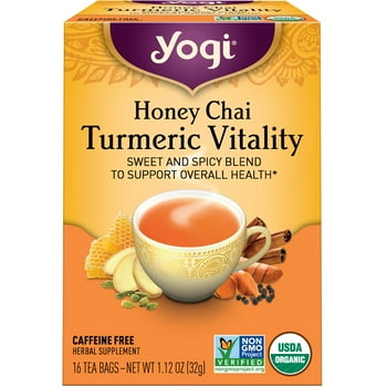 Yogi Tea Honey Chai Turmeric Vitality,  al Tea,  Tea Bags, 16 Count