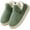 Green, variant on Slipper Booties Women Men Ankle Bootie Slipper, Plush Warm Indoor Outdoor Shoes with Fleece Lining, Memory Foam, and Anti-Slip Sole for Home Use
