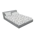 thumbnail image 2 of Ambesonne Vintage Fitted Sheet & Pillow Sham Set, Antique Camera Hobby, Full, Charcoal Grey White, 2 of 2