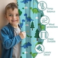thumbnail image 3 of Blackout Kids Curtains,Light Blue Dinosaurs Forest Pattern Childrens Insulated Curtains Set Of 2,Bedroom Essentials,Toddler Room Decor 52"x63", 3 of 5