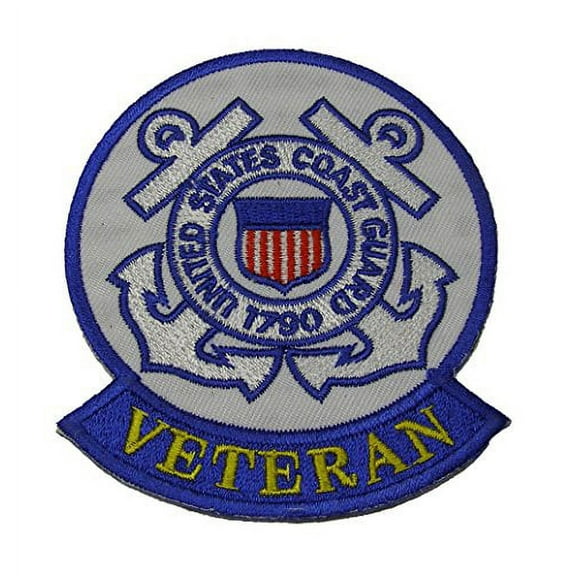 UNITED STATES COAST GUARD 1790 VETERAN Patch With Tab - Color - Veteran Owned Business.