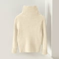 thumbnail image 7 of Girls Full Zip Ribbed Knit Cardigan Sweater with Stand Collar Long Sleeves Casual Outerwear for Kids, 7 of 7