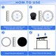 thumbnail image 4 of Paquete de 24 Tapones de Agujero de Plástico de 1-3/8" (35mm), Inserciones de Tubo Redondo, Protección de Tapón de Extremo para Silla Sofá Mesa Estante, Blanco, 4 of 5