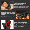 thumbnail image 3 of Electric chain saw,Safety Lock Branch Handheld Portable With 2 21v Battery Powered With Safety Batteries 2 21v With 1 Batteries Inch Handheld Portable Battery Powered With 21v Battery Powered Wotao, 3 of 7