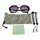 thumbnail image 2 of Gafas de sol Hugo Lente Negra Redonda con Flecos Artificial Rhinestones, 2 of 10