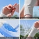 thumbnail image 3 of Guantes de protección solar YONGSHENG 2 pares de seda helada para verano medio dedo, 3 of 5