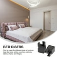 thumbnail image 2 of Miangastore 2pcs Adjustable Bed Risers Furniture Lift Furniture Risers Desk Riser Blocks, 2 of 8