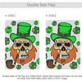 thumbnail image 3 of SKYSONIC St Patrick Leprechaun Skull Double-Sided Printed Garden House Sports Flag-28x40(in)-Polyester Decorative Flags for Courtyard Garden Flowerpot, 3 of 6