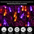 thumbnail image 2 of 2 Pack Orange Purple Halloween String Lights Outdoor, 32.5FT 100 LED Waterproof Christmas Lights with 16 Lighting Modes for Halloween Garden Party Christmas Xmas Tree Lights Decor, 2 of 5