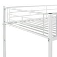 thumbnail image 2 of Bunk Bed Twin over Twin with Ladder, Twin Bunk Beds with 15" Under Bed Storage Space and 11" Full Length Guardrail, Heavy Duty Bunk Beds Twin over Twin for Teens & Adults, White, 2 of 9