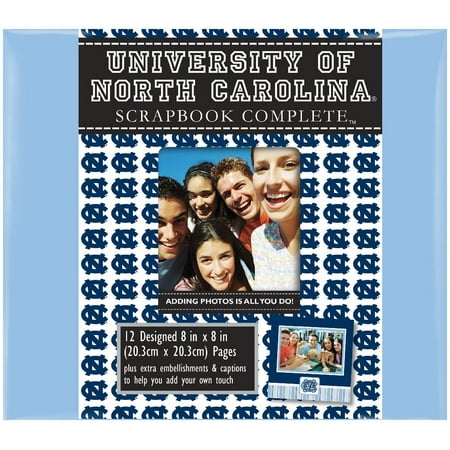 North Carolina Tarheels 8" X 8" Complete Scrapbook Kit
