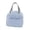 B004- Light Blue, variant on Lunch Bag Tote, Insulated Lunch Tote, Lunch Box Bag, Small Insulated Lunch Bag, Black Chic Tweed Pattern Portable Handheld Insulated Lunch Bag, 9X8X5.5 in Reusable Thermal Lunch