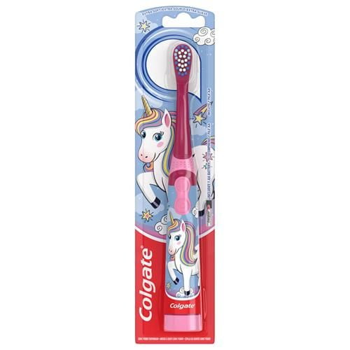 Colgate Kids Battery Powered Toothbrush, Unicorn, Extra Soft Toothbrush, Ages 3 And Up, 1 Pack - Pack of 2