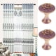 thumbnail image 2 of 2 Piezas De De La UE Rose Cortina Retenciones Ventana Cenefa Tiebacks Gancho Holder Set Púrpura, 2 of 9