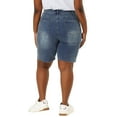 thumbnail image 3 of Unique Bargains Women's Plus Size Denim Shorts Slash Pocket Capri Jeans, 3 of 7