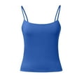 thumbnail image 4 of SHITINN Women's Slim Fit Camisole Tank Top Casual Summer Sleeveless Stretch Basic for Daily Wear Vacation Outfits 2 A Tee Camisole Mens Running 3x plus Top Polyester Top Women Sleep Athletic Tops Set, 4 of 5