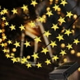 thumbnail image 1 of Luces de cadena solares de estrella al aire libre, luces de cadena de Navidad LED de 23 pies y 50 ", luces de Navidad solares 8 patrones Luces decorativas de Navidad Árbol de jardín Recepción de bodas Zhivalor WMZY-1047, 1 of 2