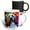 Multicolor, variant on 3drose, Funny Goldendoodle Dog Portrait. Digital Painting Gift for Everyone, 11oz Two-tone Black Mug
