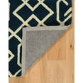 thumbnail image 3 of Trio Intent Navy Area Rug 5x7 Contemporary Transitional Design, 3 of 5