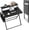 Black, variant on Memoryfield 31.5'' Foldable Computer Desk, Small Laptop Desk with Storage Shelf, Black