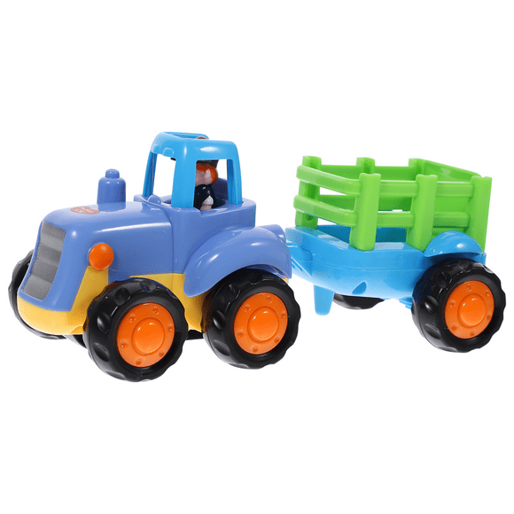 Kids Car Toy Tractors Car Model Engineering Van Model Kids Early Learning Toy Blue Blue