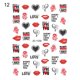 thumbnail image 1 of Pegatinas de uñas de la serie Día de San Valentín, decoraciones de uñas, calcomanías de dibujos animados en 3D, pegatinas de rosas de amor, piezas de uñas, prensa en uñas, 1 pieza, 1 of 4