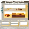thumbnail image 2 of Bestier 63" TV Stand with 5 Storage and Cable Management, for PS5 for Living Room, Wash White, 2 of 8