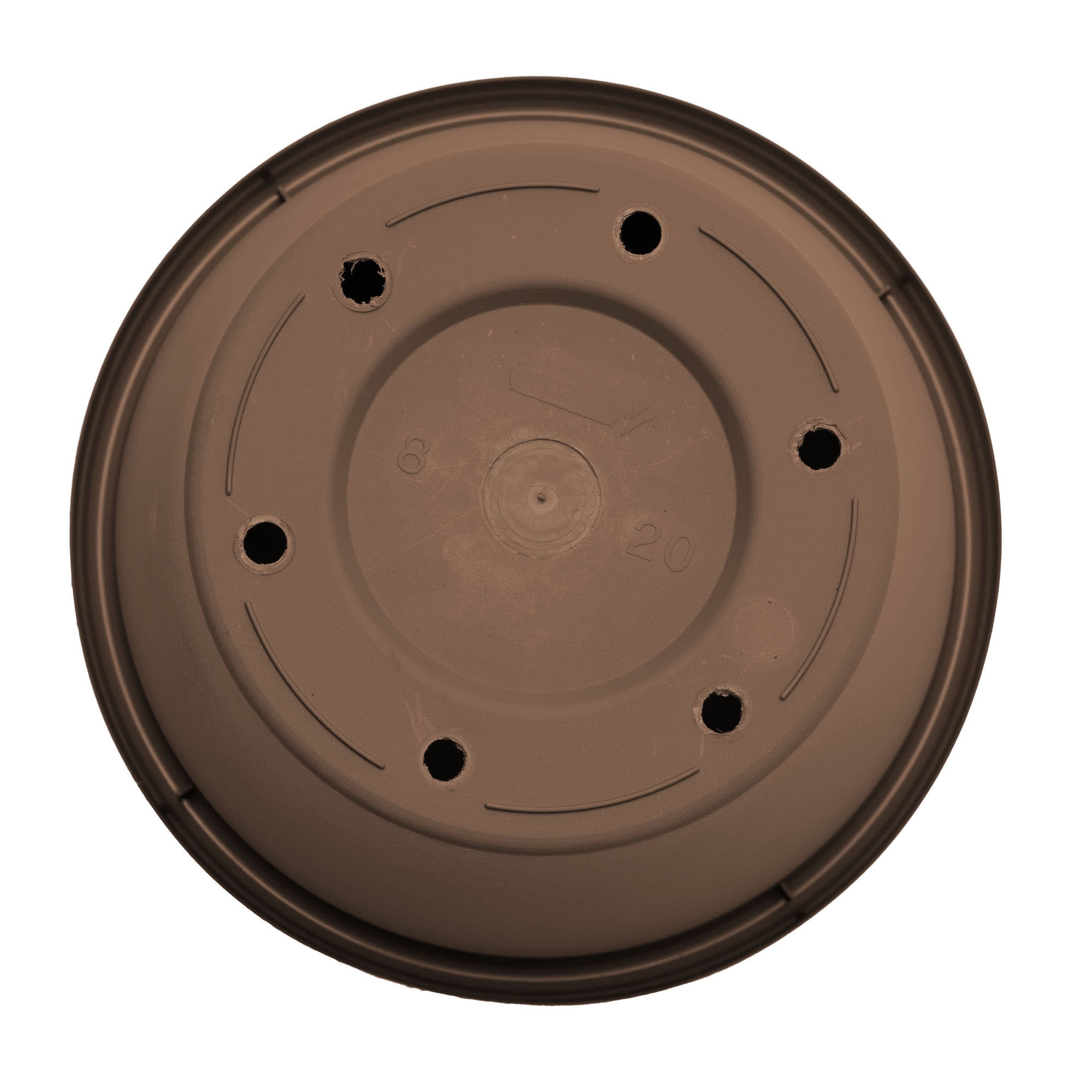 Bloem Terra Pot Round Planter: 24" - Chocolate Brown, (Saucer Not Included) Durable Resin Pot, for Indoor and Outdoor Use, 16 Gallon Capacity