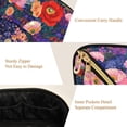 thumbnail image 5 of FORMRS Makeup Bag Travel Cosmetic Organizer for Women Fold Flat Zipper Pouch with Handle, Beautiful Floral Pattern, 5 of 8