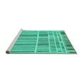thumbnail image 2 of Ahgly Company Machine Washable Indoor Rectangle Abstract Turquoise Blue Modern Area Rugs, 4' x 6', 2 of 4