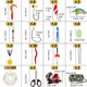 thumbnail image 2 of 52pcs Ice Fishing Gear Set Ice Fishing Rod and Reel Combo with Ice Fishing Scoop Ice Fishing Hook Fishing Lures, 2 of 5