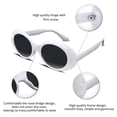 thumbnail image 3 of Gafas de sol FEISEDY White Oval Clout Goggles B2253 UV400, 3 of 8