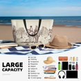 thumbnail image 5 of Daiia Cowboys Riding Horses Beach Travel Bag - Water-Resistant Beach Bag, Lightweight Tote with 7 Pockets for Women and Men - Gym,Pool,Camping,Reusable Grocery Bag, 5 of 7