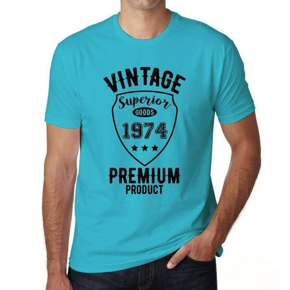 Men's Graphic T-Shirt Superior Goods Since 1974 50th Birthday Anniversary 50 Year Old Gift 1974 Vintage Eco-Friendly Short Sleeve Novelty Tee