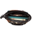 thumbnail image 5 of Lsque Flower Crown Dog Pattern Leather Rivet Shoulder Bag – Elegant Genuine Leather & Microfiber PU Crossbody with Detachable Adjustable Strap, 5 of 5