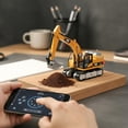 thumbnail image 4 of RC Excavator for Kids & Adults,1/64 Scale Metal Mini Remote Control Excavator with APP Bluetooth Control,Programmable Construction Toy,USB Rechargeable,Lights & Sound, 4 of 8