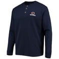 thumbnail image 2 of Men's Dunbrooke Navy Chicago Bears Logo Maverick Thermal Henley Long Sleeve T-Shirt, 2 of 4