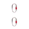 thumbnail image 4 of Yuarrent Accesorio de mosquetón de seguridad, equipo de protección resistente, accesorios de escalada en roca simples en forma de O, Rojo 2piezas, 4 of 6